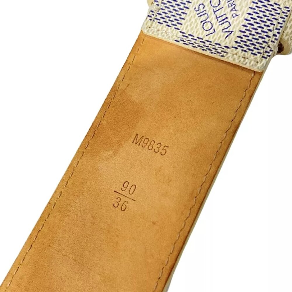 Auth LOUIS VUITTON Santure Pochette Solo 40MM Azur - Belt 502-122324 - Picture 7 of 8